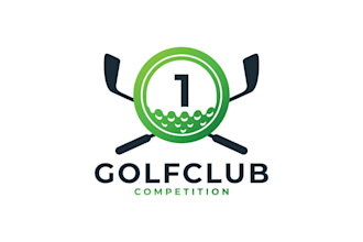 make high quality minimalist golf club logo