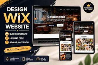 design wix business website wix landing page revamp wix website