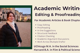 edit your academic article or book chapter