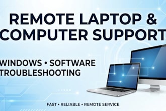 troubleshoot and fix laptop and computer issues remotely