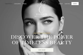 design squarespace cosmetic clinic website aesthetic wellness clinic website