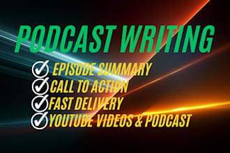 write engaging and seo friendly podcast show notes