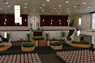 transform your church building with expert 3d renovation design