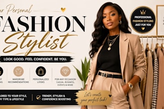 create fashion looks for women and men as your personal stylist
