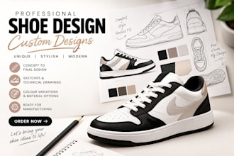 design custom shoes, sneakers and footwear for your brand