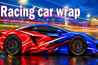 design racing car wrap, livery car, rally and drift car wrap