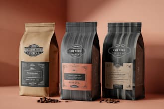 do coffee packaging, coffee label, and packaging design