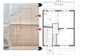 redraw your floor plan in 2d cad, revit, or vector format