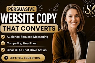write engaging website copy, website content and SEO copywriting