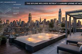 provide rooftop spa engineering and permit drawings