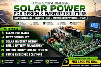 do solar pcb design mppt controller inverter bms battery energy storage stm32