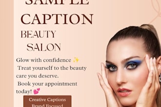 write social media captions