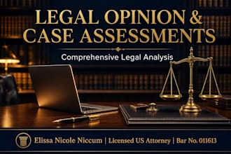 write a comprehensive legal opinion letter and case assessment