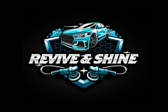 design a powerful logo for a mobile auto detailing company