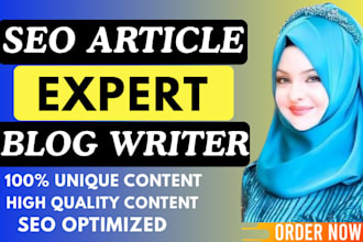 do SEO blog post writing, content writing and article writing