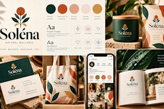 design brand logo, brand identity guidelines, branding kit, visual identity