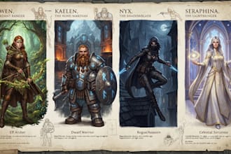 do creature concept art, character concept design
