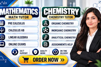 be your math, calculus, organic, inorganic chemistry tutor