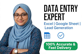 do accurate data entry copy paste lead generation and excel work