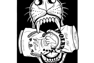 design a custom fine line or neo traditional tattoo