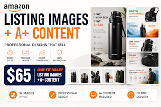 design amazon listing images and a plus content