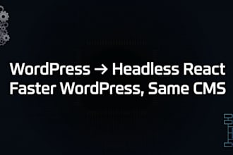 migrate your wordpress website to a headless react or nextjs frontend