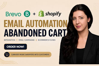 setup brevo shopify integration email automation abandoned cart email campaign
