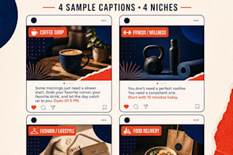 write engaging social media captions and content calendars