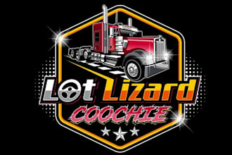 design lot lizard coochie logo for truck drivers