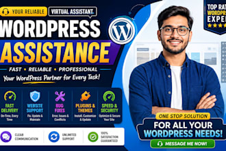 be your reliable wordpress virtual assistant for website support