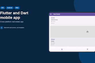 build cross platform mobile app using flutter and dart