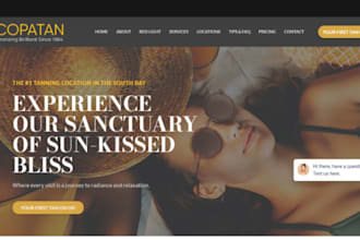 design wix tanning salon website spray tanning salon tanning appointment website