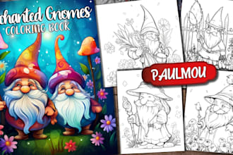 create amazon KDP ready coloring books for adults or kids