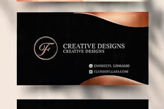 design a professional business card in canva
