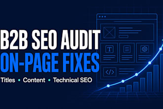 do a full website SEO audit and on page optimization