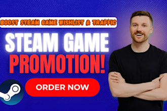 steam game promotion, boost steam game wishlist, steam and steam game marketing