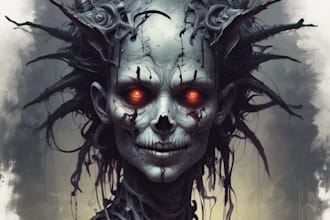 design horror game characters for you