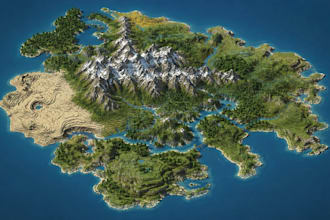create a custom minecraft map, world and terrain