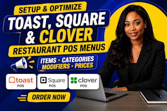setup toast square and clover restaurant pos menus