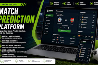 create a football match prediction platform with scores and rankings