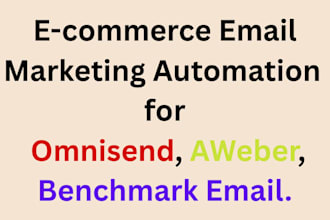 set up ecommerce email marketing automation omnisend, aweber, benchmark email