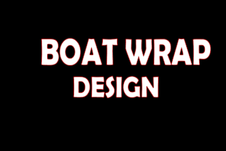 create attractive and modern boat wrap