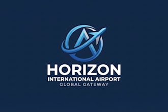 design a modern and professional airport logo