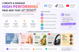 manage meta, tiktok and youtube ads