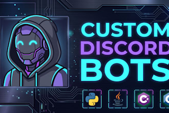 create an advanced custom discord bot tailored to your needs