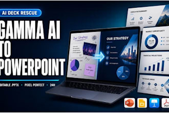 fix and convert gamma ai deck into powerpoint slide presentation
