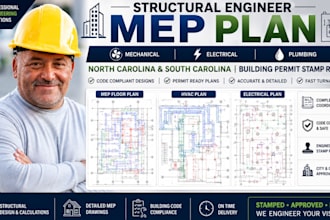 structural engineer mep plan north carolina south carolina building permit stamp