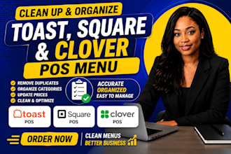 clean up and organize your toast square clover pos menu