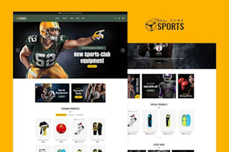 create a responsive and professional sports website