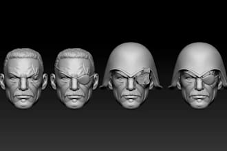 custom 3d head sculpt,action figures,games toys,collectible,stl for fdm printers
